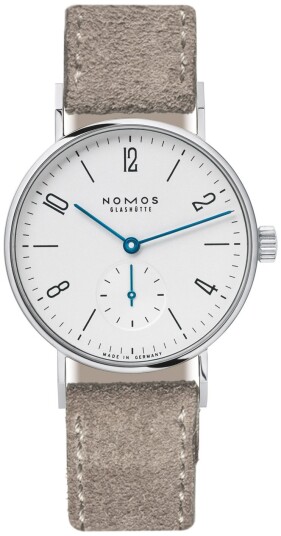 Nomos Glashütte Dameklokke N 123 Tangente Hvit/Lær Ø32.8 mm