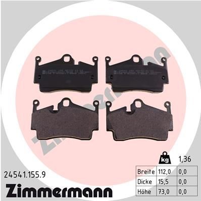 Bremseklosser ZIMMERMANN 24541.155.9