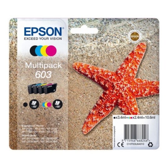 Epson T03U6 (603) Blekkpatroner 4-pk.