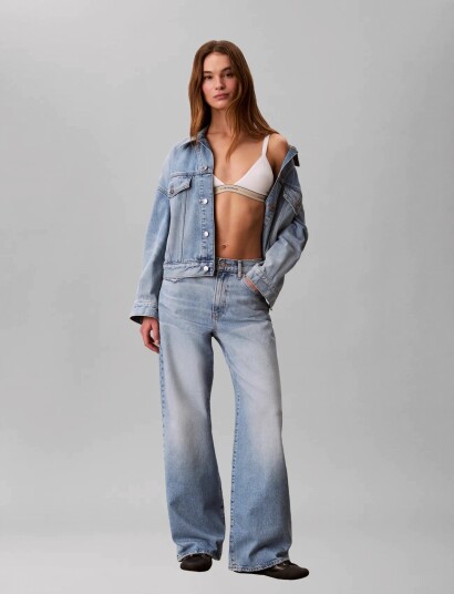 Calvin Klein Jeans The Wide Leg Tinted Cruise   Blue   RG/26