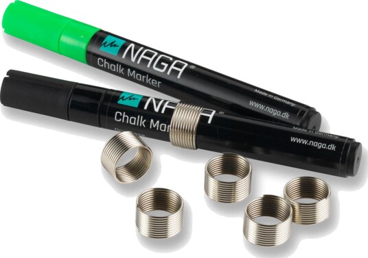 Ringe Til Naga Markere I Stål 4,5 Mm 6 Stk.