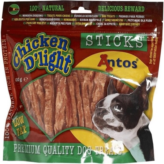 Kylling Dlight 400g Korn- og Glutenfrie Snackpinner til Hund