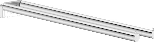 Håndkleholder Addstoris S 2-Stang Krom