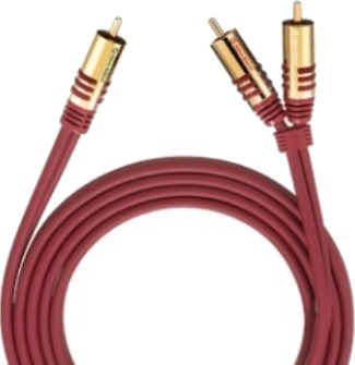 Oehlbach 20562 Rca Hankjønn 2 X Rca Hankjønn 2 M Rød