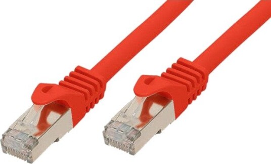 S/Conn Standard Patchkabel Cat. 6A Med Råkabel Cat.7 S/Ftp Dobbel Skjermet Halogenfri Rød 7,5 M 16675517R