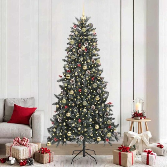 Kunstig juletre med 300 LED grønn 129,5 x 129,5 x 240 cm