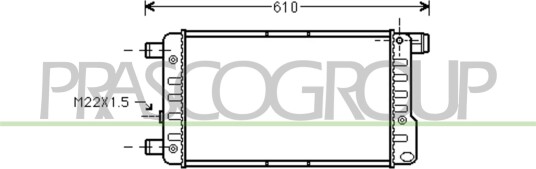 PRASCO FT017R001 Radiator motorkjøling