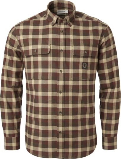 Chevalier Men's Heron Flannel Shirt XL , Holly Green Checked