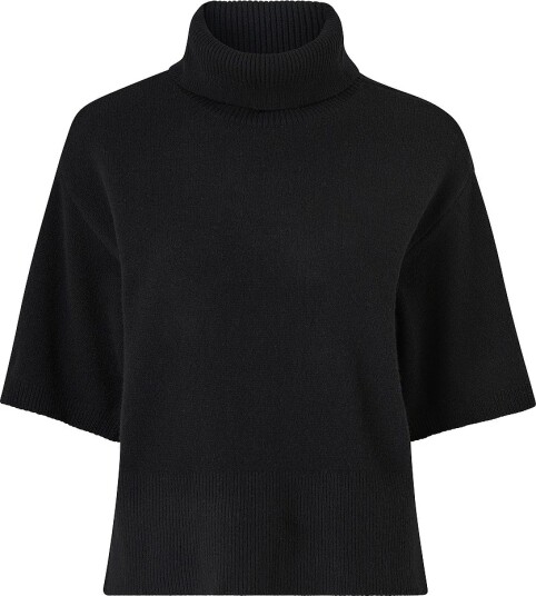 YAS Pullover yasEmila 2/4 Roll Neck Knit Pullove Svart YAS Pullover yasEmila 2/4 Roll Neck Knit Pullove Svart