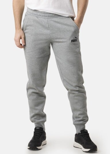 Puma Ess Logo Pants Fl Cl Medium Gray Heather S Hverdagsbukser