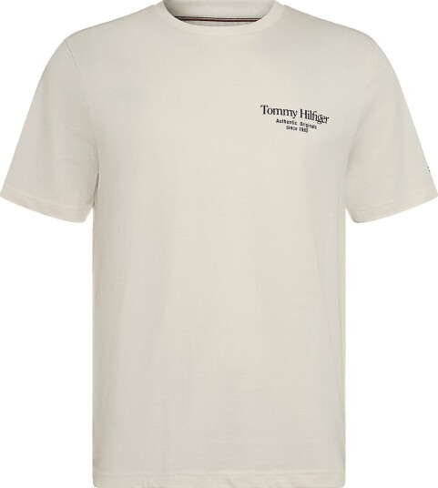 Tommy Hilfiger Back Text Seasonal Graphic Tee   IVORY PETAL   XXL