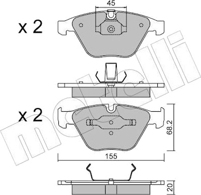 METELLI 22 0558 4 Bremseklosser