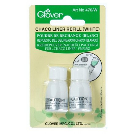 Clover Skredderkritt Liner Refill Hvit 2 stk
