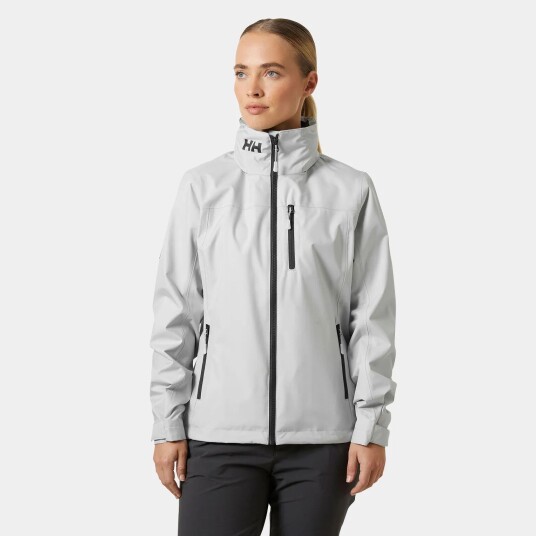 Helly Hansen Women’s Crew Hooded Sailing Jacket 2.0 Grå Marineblå M