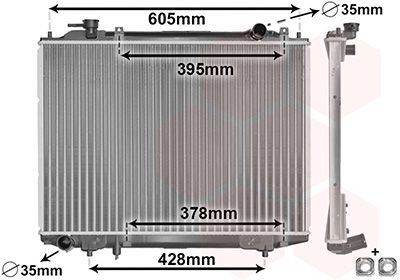 Radiator VAN WEZEL 27002171