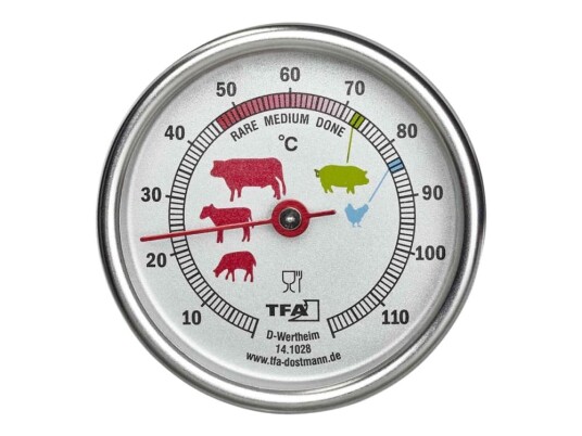 Tfa-Dostmann TFA Steketermometer for ovn barbequegrill grill sølv