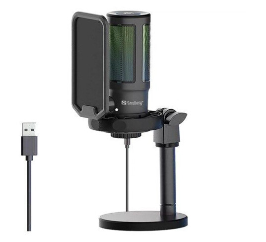 Sandberg Streamer USB Microphone RGB Sandberg Streamer USB Microphone RGB