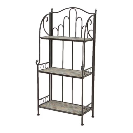 Bokhylla Stuttgart Brun Metall 58 x 32 x 125 cm