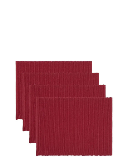 LINUM Uni Place Mat - Red - ONE SIZE LINUM Uni Place Mat - Red - ONE SIZE
