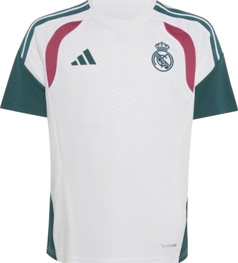 Real Madrid Trenings T Skjorte Tiro 26   Hvit/Grønn Barn   adidas størrelse 128 cm