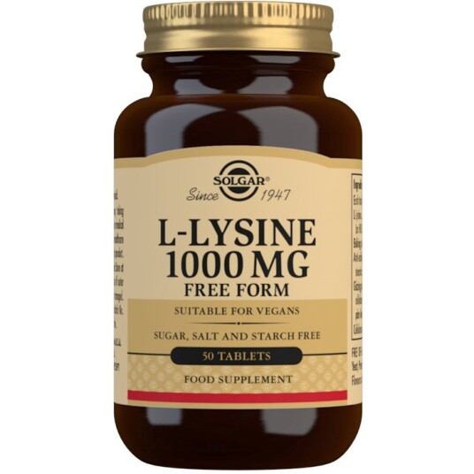 Solgar L-Lysine 1000 mg Tablets 50 stk