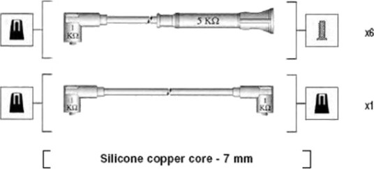 MAGNETI MARELLI 941075040546 Tennplugg kabelsett