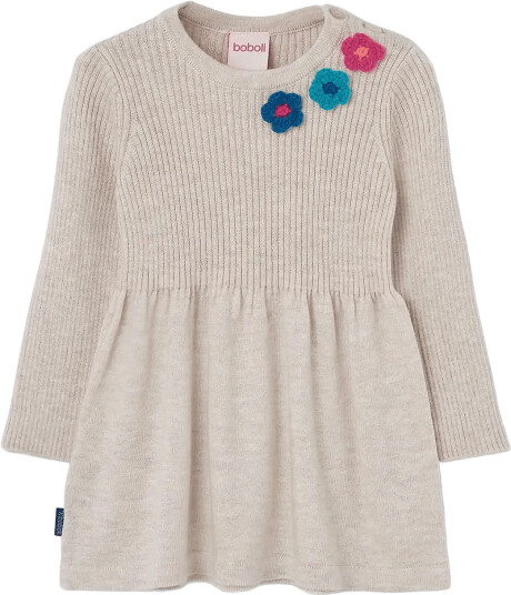 Boboli Knitwear Dress For Girl  Bci   Beige   80