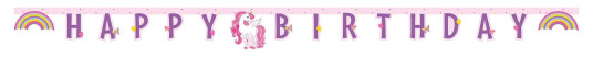 Globos Europe Bokstavgirlander Happy Birthday Unicorn Globos Europe Bokstavgirlander Happy Birthday Unicorn