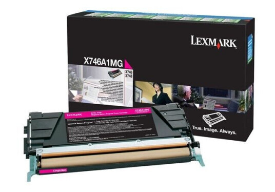 Lexmark X746A1MG - Magenta toner - Laser toner Rød Lexmark X746A1MG - Magenta toner - Laser toner Rød