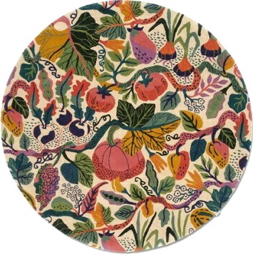 Heritage Garden rund matte cream Heritage Garden rund matte cream