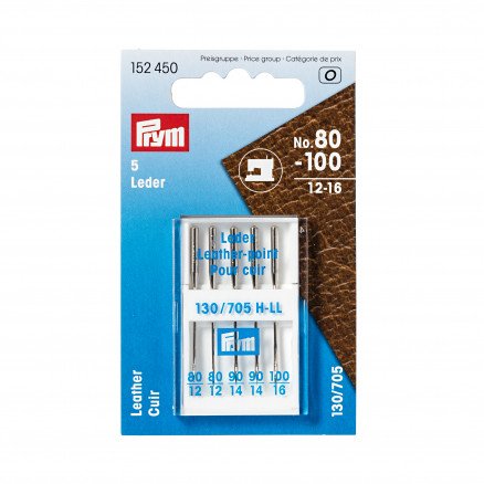 Prym Symaskinnåler Lær 130 705 Str 80 100 5 stk Prym Symaskinnåler Lær 130 705 Str 80 100 5 stk