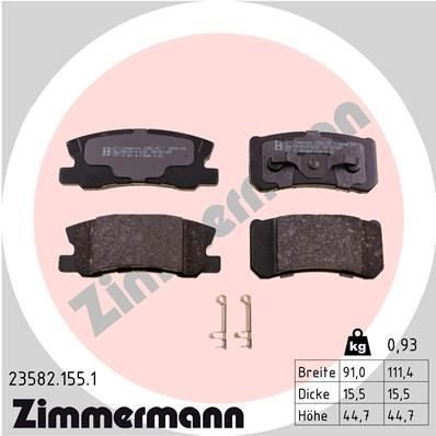 Bremseklosser ZIMMERMANN 23582.155.1