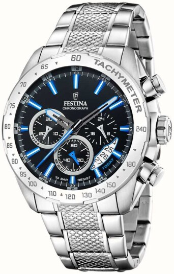 Festina Herreklokke F20668 6 Timeless Sort/Stål Ø44.5 mm
