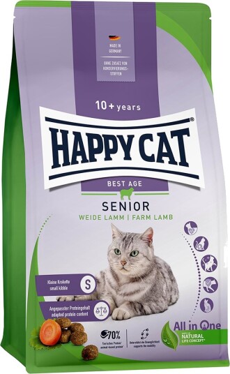 Happy Cat Tørrfôr Senior Frittgående Lam 1.3 kg