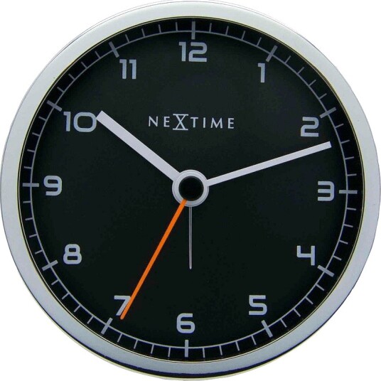 NeXtime Veggklokke Peter diameter 26 cm Svart