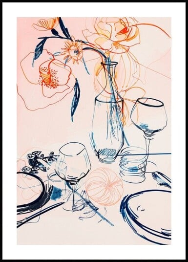 Floral Still Life Poster Plakat / 100x150cm