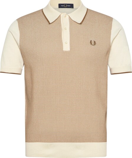 Fred Perry Tonic Waffle Knitted Shirt Multi/patterned XXL Fred Perry Tonic Waffle Knitted Shirt Multi/patterned XXL