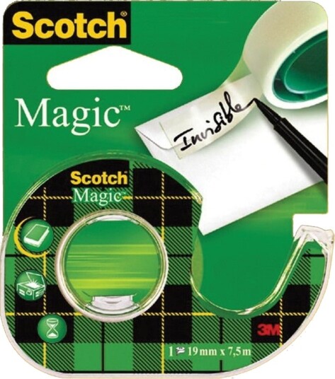 Scotch Tape Magic 810 Med Dispenser 19mmx7.5m