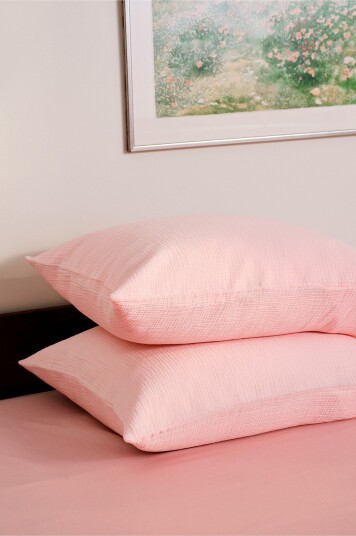 Jotex Putetrekk i Musselin 50x60 Cm Lys rosa AMILIA 21366490605