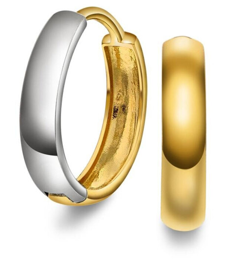 Pan Jewelry Øreringer i 585 gult og hvitt gull