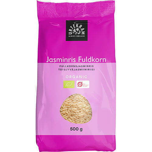 Urtekram Jasmin Ris Fuldkorn Ø 500g Urtekram Jasmin Ris Fuldkorn Ø 500g