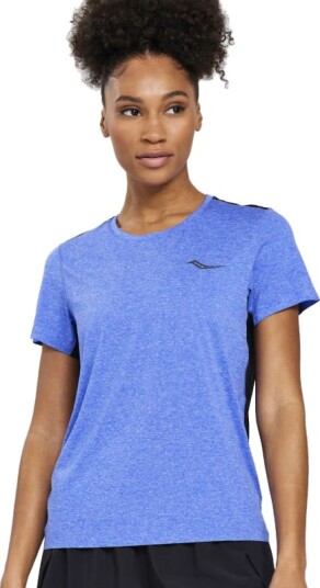 Saucony Women's Time Trial Short Sleeve Bl? XS Woman Saucony Women's Time Trial Short Sleeve Bl? XS Woman