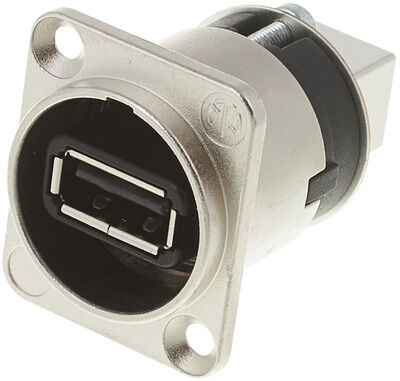 Neutrik NAUSB-W Reversibel USB 2.0 Gennemføring Sølv