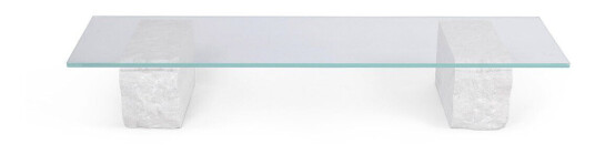 ferm LIVING Mineral salongbord 46 x 160 cm Bianco curia