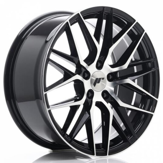 Japan Racing Jr28 Gloss Black Machined Face 8.5x18 5x114.3 ET40 B67.1