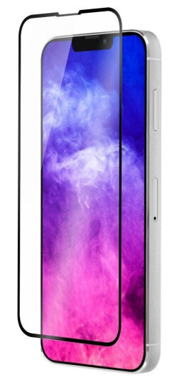 QDOS iPhone 13 Pro Max OptiGuard Curved Glass Skjermbeskytter - Case Friendly - Svart Kant