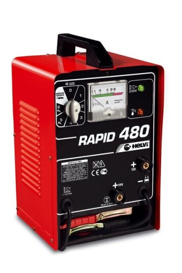 Helvi Batterilader Med Starthjelp Rapid 480, 12/24 V, 55a
