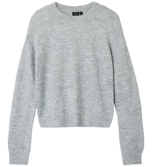 LMTD Nlflodet Ls Short Knit Noos - Grey - 170-176
