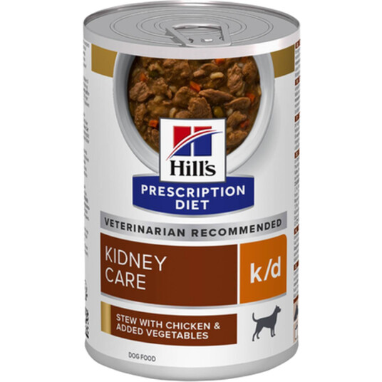 K/D Kidney Care Chicken & Vegetables Stew Canned Wet Dog Food 354 G X 12 K/D Kidney Care Chicken & Vegetables Stew Canned Wet Dog Food 354 G X 12
