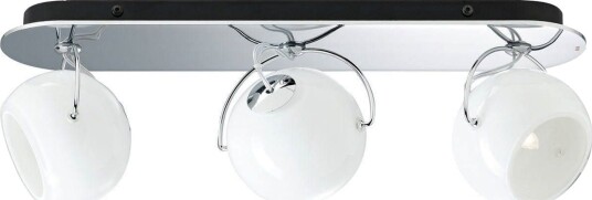 Beluga Trio Taklampe Opalhvitt Glass